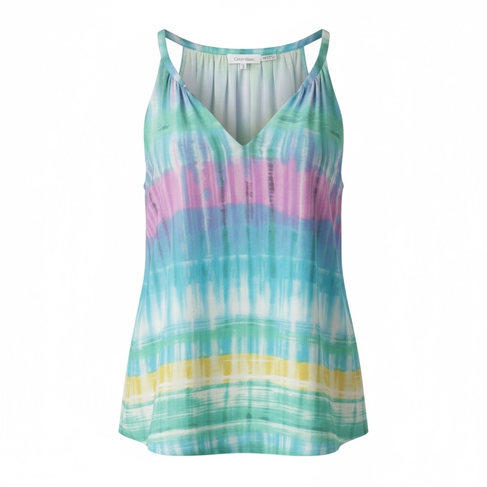 Calvin Klein rainbow pastel blouse